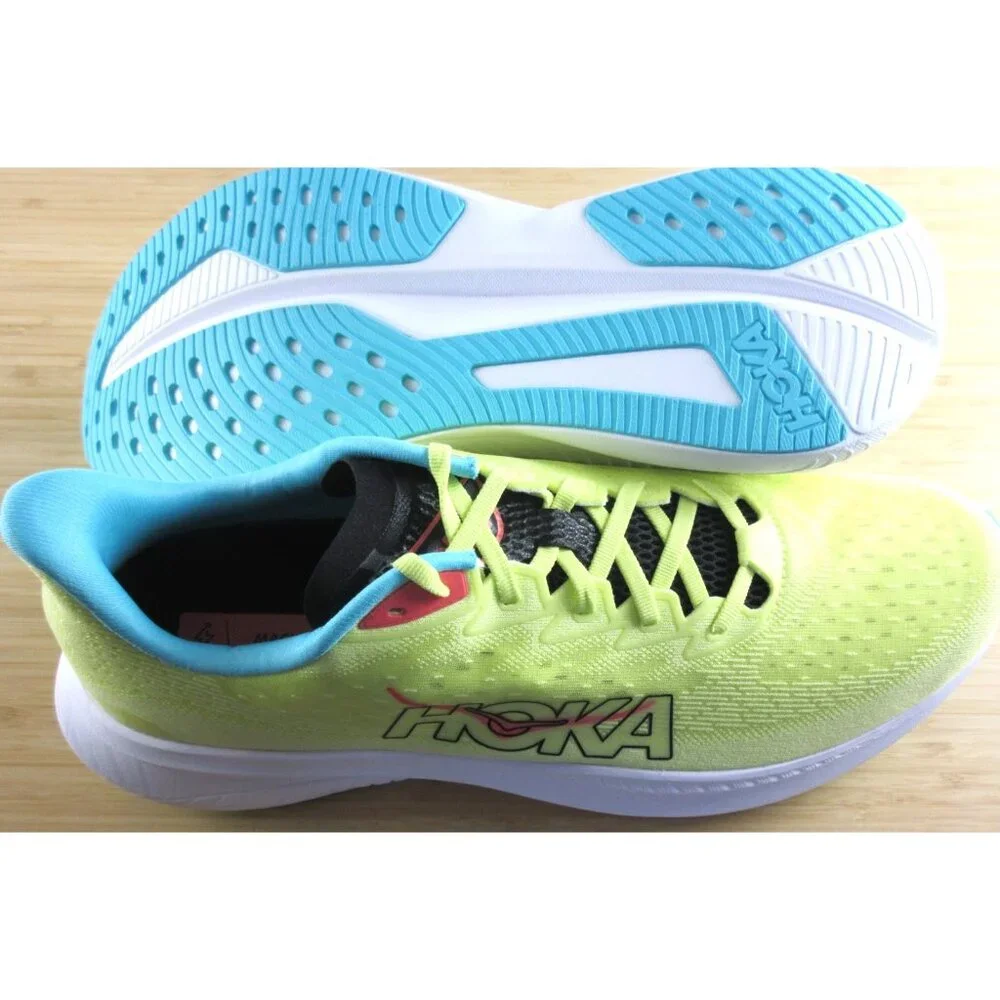 Hoka Men's Mach 6 Running Shoes Yuzu Cielo Blue Sizes NIB 1147790 YZC - Picture 3 of 9